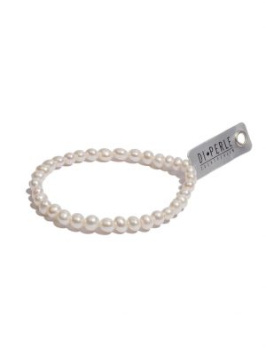 Perlenschmuck Süsswasser Perlen Armband ( 19 cm ) DI PERLE Weiß