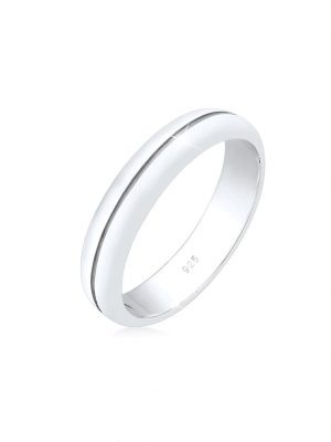 Ring Bandring Trauring Basic Hochzeit Paar 925 Silber Elli Premium Silber