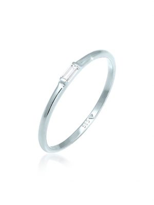 Ring Stapelring Topas Rechteck Verlobung 585 Weißgold Elli Premium Weiß