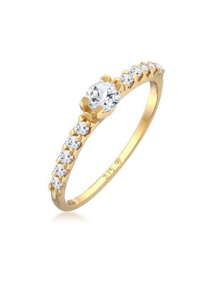 Ring Topas Solitär Verlobung 375Er Gelbgold Elli Premium Gold