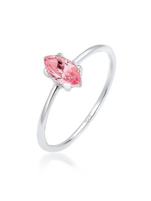 Ring Verlobung Marquise Zirkonia Stein 925 Silber Elli Rosa