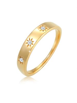 Ring Verlobung Stern Diamant (0.045Ct.) 585 Gelbgold Elli DIAMONDS Gold