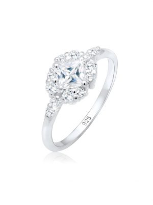Ring Verlobung Zirkonia Steine Romantisch 925 Silber Elli Premium Silber
