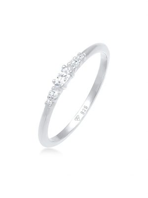 Ring Zirkonia Marquise Elegant Verlobung 925 Silber Elli Silber