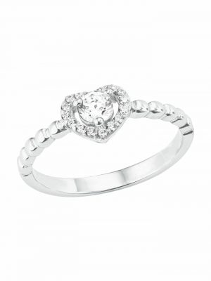 Ring für Damen, Sterling Silber 925, Zirkonia (synth.) amor Silber