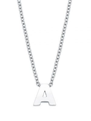 Amor Kette mit Anhänger "Unisex, Edelstahl, A" (1-tlg., Kette mit Anhänger)