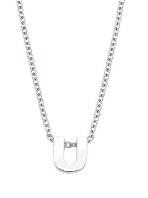 Amor Kette mit Anhänger "Unisex, Edelstahl, U" (1-tlg., Kette mit Anhänger)