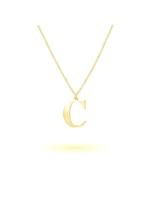Anhänger mit Kette 925/- Sterling Silber 45cm Glänzend Beka & Bell Gelb