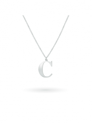 Anhänger mit Kette 925/- Sterling Silber 45cm Glänzend Beka & Bell Weiß
