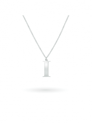 Anhänger mit Kette 925/- Sterling Silber 45cm Glänzend Beka & Bell Weiß