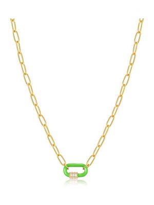 Ania Haie Kette Neon Nights N040-01G-NG 925er Silber, Emaille