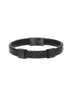 Armband Edelstahl 21,5cm Geschwärzt ZEEme Schwarz