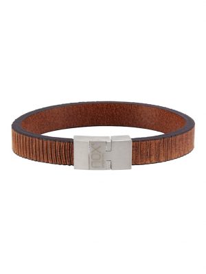 Armband Edelstahl 21cm Glänzend nox Braun