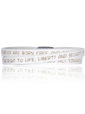 Armband Edelstahl 57cm Glänzend Gilardy Weiß