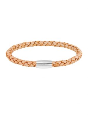 Armband Edelstahl ohne Stein 23cm Glänzend CAI Braun