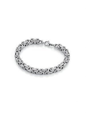 Armband Königsarmband, massiv, Edelstahl Jacques Charrel Silber