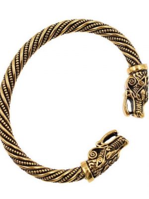 BOTRIBAS Armband "2 Stück Doppeltes Drachenkopf Armband Wikinger Drachenkopf Armreif Verstellbares Nordisches Armband Verdrehtes Armband Poliert Manschette Armreif Cooles Vintage Schmuck für Herren Damen", Durchmesser: 6 cm