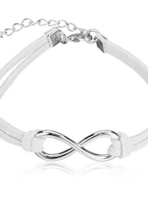 BUNGSA Lederarmband "Armband Infinity-Schwalben aus Leder Unisex" (1 Armband, 1-tlg., inkl. Schmuckbeutel aus Organza), Bracelet Armschmuck