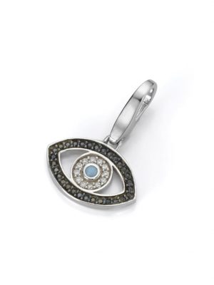 Charm türkisches Auge Giorgio Martello Schwarz | Weiss
