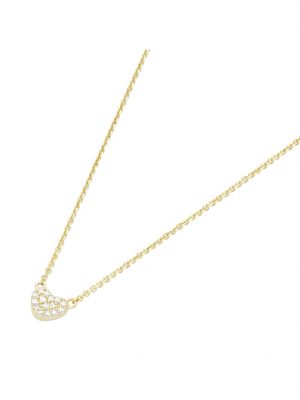Collier Herz mit Brillanten im Mittelteil, Gold 585 Luigi Merano Gold
