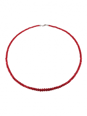 Collier aus Rubinen Rot
