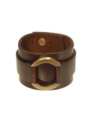 Cowstyle Armband "Ohio", aus Leder, braun, breit, 2-fach verstellbare Länge