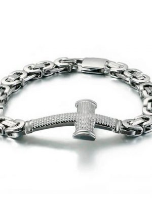 DALMARO.de Edelstahlarmband "Edelstahl Armband LOKI SILVER" (Edelstahl, Handgefertigt, Stilvoll), Armband inkl. Schmuckschachtel