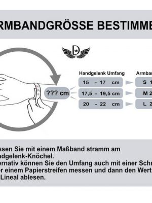 DALMARO.de Edelstahlarmband "Edelstahl Armband OUROBOROS GOLD" (Edelstahl, Handgefertigt, Stilvoll), Herren Armband inkl. Schmuckschachtel