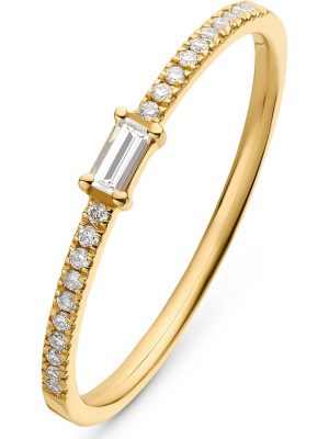 Damen-Damenring 1 Diamant CHRIST C-Collection Gelbgold