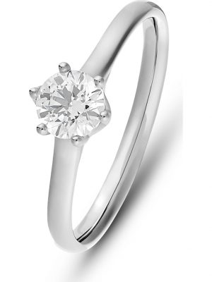 Damen-Damenring 1 Diamant CHRIST C-Collection Weißgold