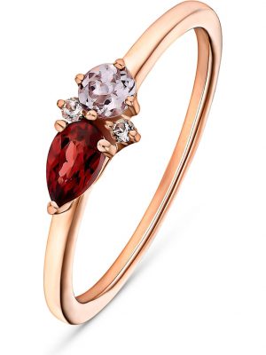 Damen-Damenring 1 Farbstein CHRIST C-Collection Roségold