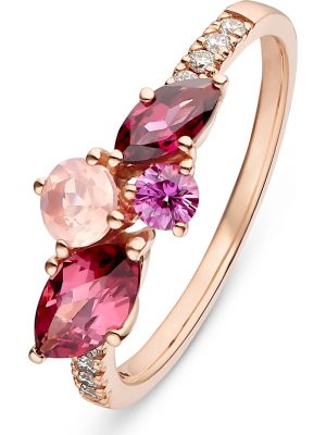 Damen-Damenring 1 Farbstein CHRIST C-Collection Roségold