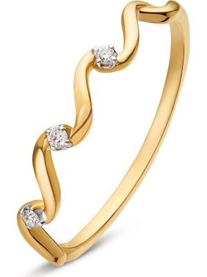 Damen-Damenring 3 Diamant CHRIST C-Collection Gelbgold