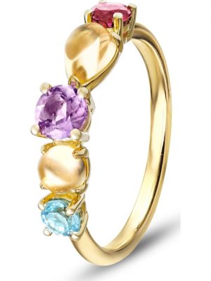 Damen-Damenring 375er Gelbgold 1 Citrin CHRIST C-Collection Gelbgold