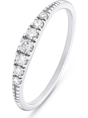 Damen-Damenring 7 Diamant CHRIST C-Collection Weißgold