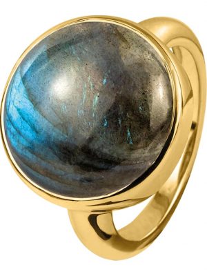 Damen-Damenring 925er Silber 1 Labradorit Jacques Lemans Mehrfarbig