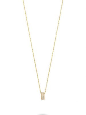 Damen-Kette 17 Diamant CHRIST C-Collection Gelbgold