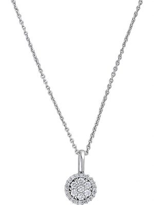 Damen-Kette 585er Weißgold 27 Diamant CHRIST C-Collection Weißgold