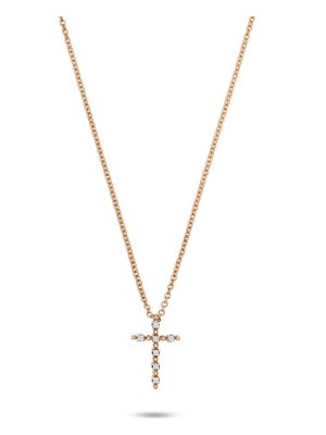 Damen-Kette 7 Diamant CHRIST C-Collection Roségold