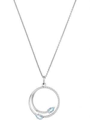 Damen-Kette 925er Silber 2 Topas FAVS. Silber