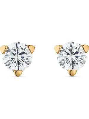 Damen-Ohrstecker 2 Diamant CHRIST C-Collection Gelbgold