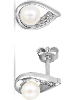 Damen-Ohrstecker 925er Silber 12 Zirkonia FAVS. Silber