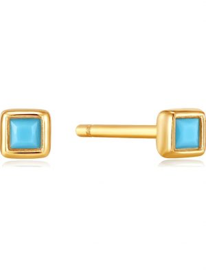Damen-Ohrstecker 925er Silber Türkis Ania Haie Gold