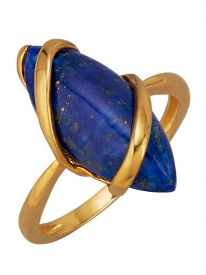 Damenring mit Lapislazuli Blau