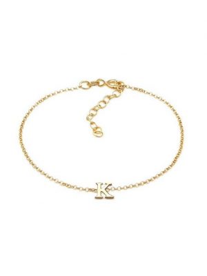 Elli Armband "Buchstaben Initialen Anhänger K 925 Silber"