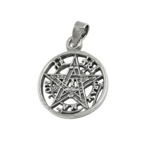 Erario D'Or Kettenanhänger "Anhänger 15 mm Pentagramm Amulett geschwärzt Silber 925" (inkl. Schmuckbox), Silberschmuck für Damen