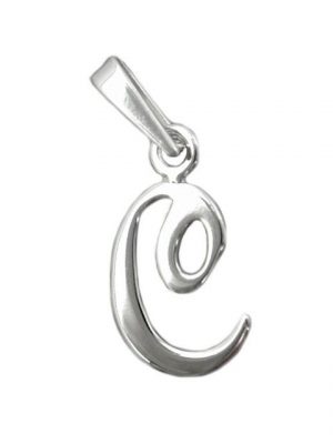 Gallay Buchstabenanhänger "Anhänger 12x10mm Buchstabe C glänzend Silber 925"
