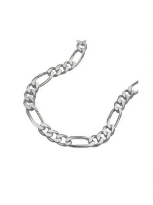 Gallay Silberarmband "Armband 4,8mm Figarokette flach Silber 925 21cm"