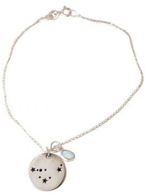 Gemshine Charm-Armband "Capricorn Chalcedon", Made in Spain