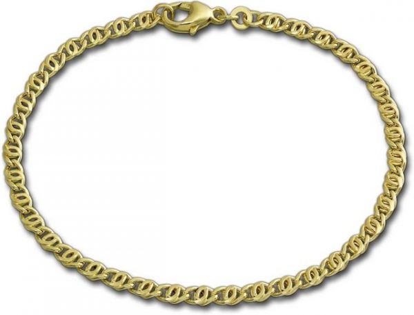 GoldDream Goldarmband "D2GDA0039Y GoldDream 8 Karat Armband 19cm Unisex" (Armband, Armband), Echtgold Armband (Tigerauge) ca. 19cm, Echtgold, 333er Gelbgold